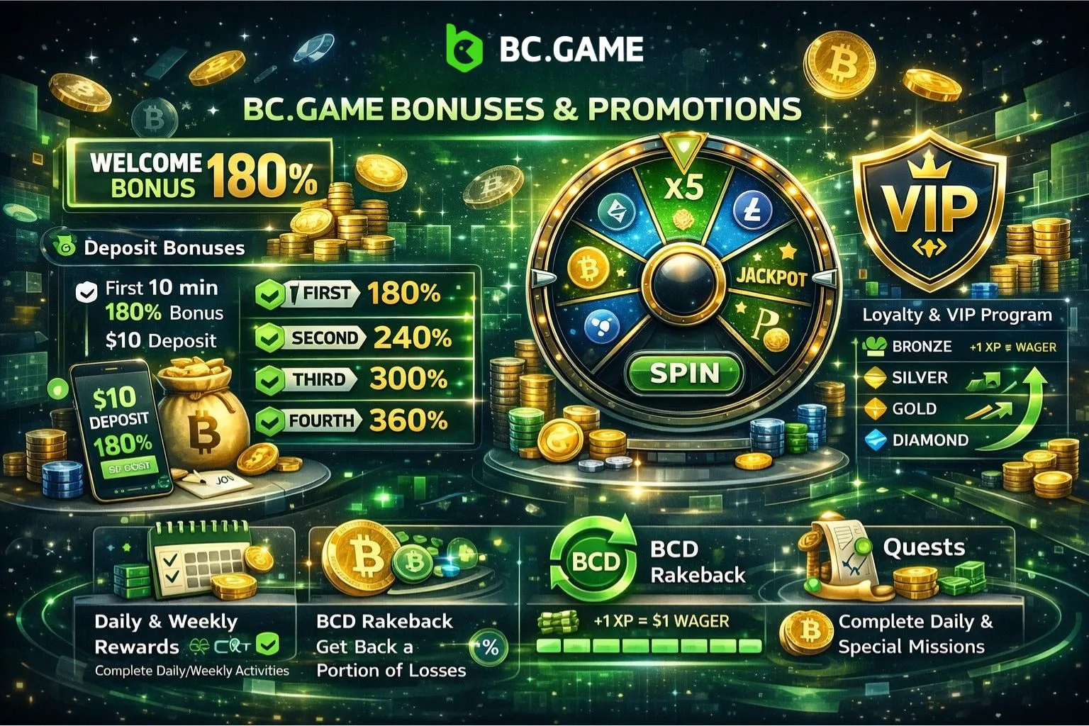 BC.Game Bonuses and Promotions