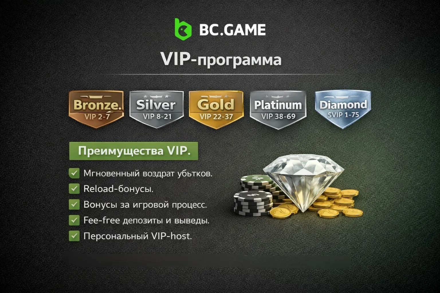 VIP-система БС Гейм